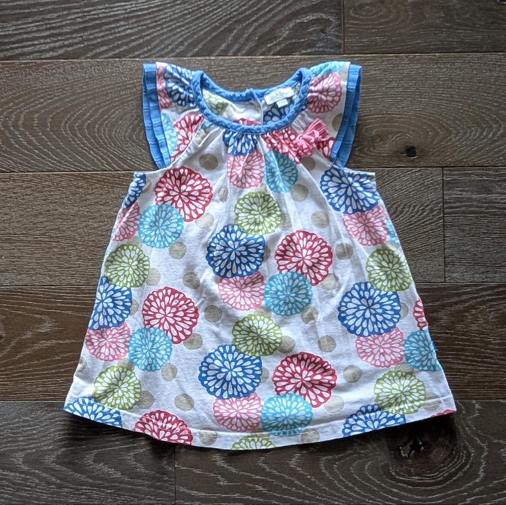 3/$15 - Le Top White Floral Dress Size 12 Months